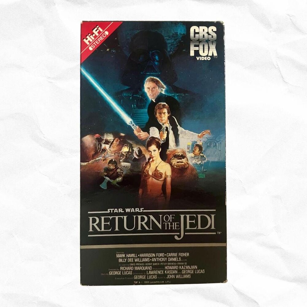 STAR WARS 1st Edition Return of the Jedi VHS 1983 Release | Collectible
